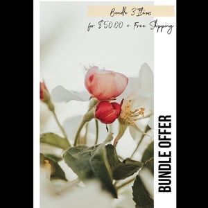 Bundle 3 items for $50.00 + Free Shipping